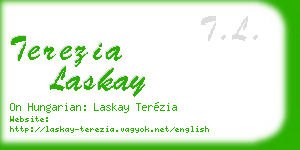 terezia laskay business card